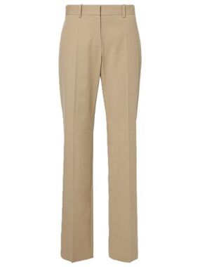 NWT THE ROW Selvie Cotton Straight Khaki Pants Size 0
